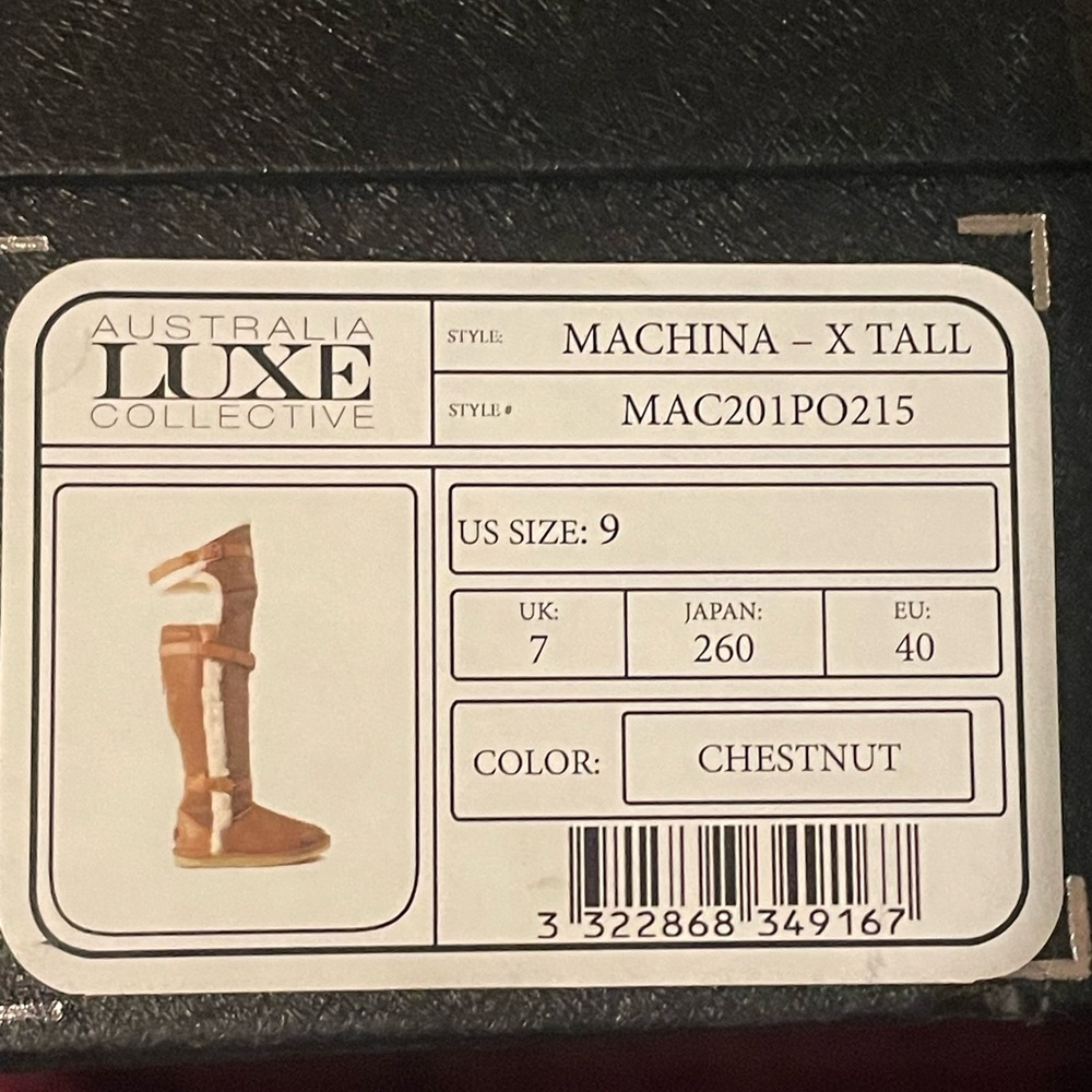 New Australia Luxe Collection OTK leather/shearling boots - Picture 3 of 13